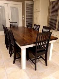 James James Solid Red Oak 8 L X 45 W Farmhouse Table Features A Jointed Dark Waln Rustic Farmhouse Table Farmhouse Dining Table Farmhouse Dining Room Table