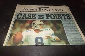 Vintage Fort Worth Star Telegram Super Bowl 27 Dallas Cowboys W Team Poster 1993 Ebay In 2021 Cowboys Super Bowl Dallas Cowboys