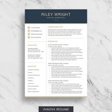 There are a lot of vacancies available in information technology field. Modern Resume Template For Microsoft Word Innova Resume Modern Resume Templates
