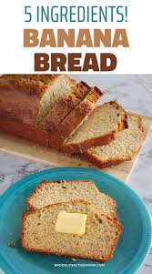 5 Ingredient Easy Banana Bread Recipe Recipe In 2020 Easy Banana Bread Easy Banana Bread Recipe Banana Bread