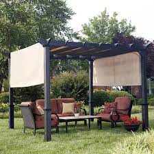 A Pergola With A Canopy Lets The Sun In When You Want It And Easily Provides Shade When You Don T Pergola Shade Pergola Patio Pergola