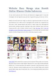 Kumpulan komik madloki ukuran file : Doc Website Baca Manga Atau Komik Online Khusus Otaku Indonesia Bang Jago Academia Edu