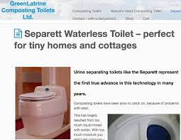 Separett Composting Toilets Waterless Natures Head Toilet