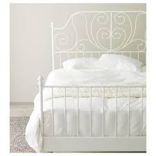 Leirvik Bed Frame White Luroy Queen Ikea White Bed Frame Metal Bed Frame White Metal Bed
