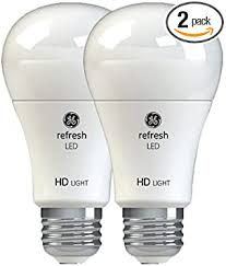 Ge Lighting Refresh Led Hd 10 5 Watt 60 Watt Replacement 800 Lumen A19 Light Bulb With Medium Base Daylight 2 Pack Amazon Com