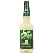 The high alcohol content will balance some of the sweetness, but don't waste your best scotch on a drink this sweet and creamy. Evan Williams Egg Nog