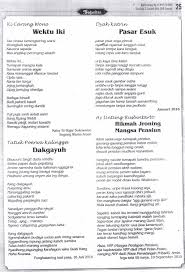Inilah pembahasan selengkapnya mengenai contoh geguritan bahasa jawa bertema budi pekerti. Paugerane Geguritan Gagrak Lawas Yaiku Brainly