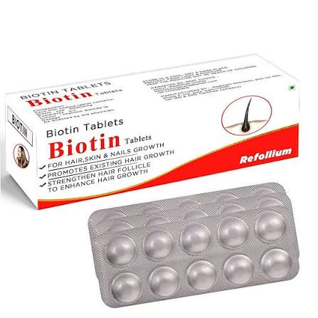 Biotin Tablet, 1 X 10, 5MG at ₹ 50/box in Nagpur | ID: 25467319291