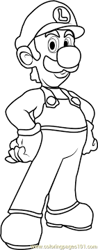 This article brings you a number of super mario coloring sheets, depicting them in both humorous and realistic ways. Luigi Coloring Page For Kids Free Super Mario Printable Coloring Pages Online For Kids Coloringpages101 Com Coloring Pages For Kids