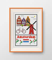 • iphone • ipad • ipod. Amsterdam Cross Stitch Pattern Instant Download Pdf Little Amsterdam P045 Cross Stitch Projects Ideas Cross Stitch Holiday Cross Stitch