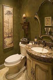 Www Rejoyinteriors Com Ladera Ranch Powder Room Remodel Tuscan Bathroom Decor Tuscan Bathroom Tuscan Decorating