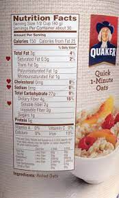 Has been added to your cart. Oats Nutrition Facts 1 Cup