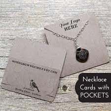 For the template, use another strip punched by the angled tag. Customized Pocket Fold Necklace Cards Holds Chain Jewelry Etsy Jewelry Display Cards Necklace Display Jewelry Packaging