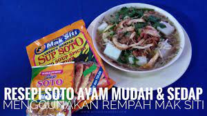 Kamu pun bisa menyantap soto pakai nasi putih hangat. Resepi Soto Ayam Mudah Dan Sedap Menggunakan Rempah Mak Siti