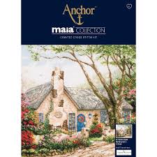 Click on that site and they offer a very large number of thomas kinkade cross stitch patterns. Buy Anchor Maia Collection Counted Cross Stitch Kit Morning Glory Co 64 09