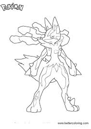 Did you know about lucario in lucario coloring page to print? Printable Lucario Pokemon Coloring Pages Novocom Top