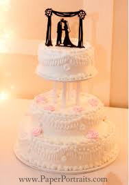 Chuppah Wedding Cake Topper Silhouette Jewish Wedding Cake Topper Original Design By Silhouette Artist Custom Cake Toppers Wedding Cake Toppers Wedding Cakes