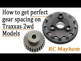 How To Set The Prefect Gear Spacing On Any Traxxas 2wd Model Tutorial