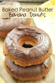 Baked Peanut Butter Banana Donuts Peanut Butter Recipes Breakfast Donuts Homemade Donuts Recipe