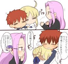 fate 私は士郎に信頼されてるとセイバーを煽るライダーさん fate 士郎 fate 漫画 fate ライダー