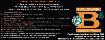 We offer a free pest service for new customers. Bucksworth Home Services Linkedin