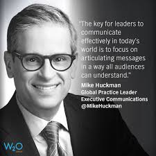 We're thrilled to announce that Mike Huckman will serve as our Global  Practice Leader of Executive Communications. Read more about how his role  will help execs improve comms & organizational clarity:  http://w2o.to/2ejN6uw
