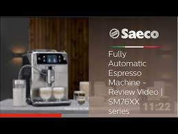 These impressive superautomatic machines make you a super barista by automatically handling every step of the brewing process from grinding the beans perfectly, injecting. Saeco Xelsis Fully Automatic Espresso Machine Review Video Sm76xx Series Youtube