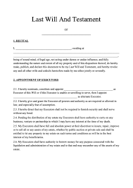 This last will and testament is for one individual, but could be modified for a married couple, as applicable. Last Will And Testament Form Free Last Will Template