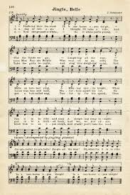 Vintage Jingle Bells Song Christmas Music Sheet Jingle Bells Vintage Sheet Music Graphic Christmas Sheet Music Jingle Bells Sheet Music Sheet Music Crafts