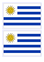 Uruguay Flag Download This Free Printable Uruguay Template A4 Flag A5 Flag 8 And 21 Flags On One A4page Easy To Use I Flag Template Uruguay Flag Templates