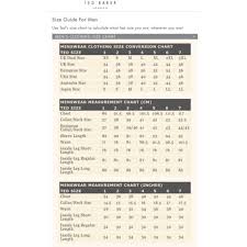 Ted Baker Mens Size Chart Uk Best Picture Of Chart