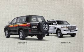 Toyota tacoma 2016 retro lines style graphics side stripe decal. Toyota Uae S Land Cruiser Heritage Edition Has Stripes Japanese Nostalgic Car