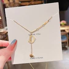 You can then hear its name and pronunciation. Mia Fashion Korean Style Letter D Titanium Steel Necklace Women S X536 89