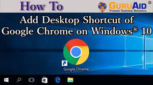 Check spelling or type a new query. How To Add Desktop Shortcut Of Google Chrome On Windows 10 Guruaid Youtube