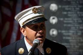 New York City firefighter Joseph Downey, son of fallen