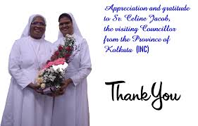 A brief visit of Sr. Celine Jacob, the visiting Councillor to the Province  of Mary Help of Christians, Kolkata(INC)
