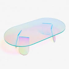 Glas Italia Shimmer Cocktail Table Modern Furniture Decor Acrylic Furniture Acrylic Coffee Table