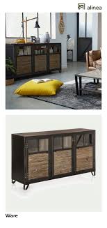 Alinea Ware Buffet Bas 3 Portes En Pin Acier Et Verre Meubles Salon Buffets Alinea Decoration Buffet Verr Buffet Bas Mobilier De Salon Meuble Deco