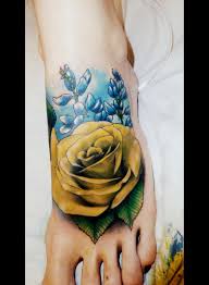 Nicholas Beuthien Super Genius Tattoo Seattle Wa Color Tattoo Yellow Rose Yellow Rose Tattoos Monarch Tattoo Inspirational Tattoos