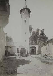الشام باب سريجة ربما هي الصورة الوحيدة لجامع الثابتية ـ جامع زيد بن ثابت القديم ١٨٩٠ عام Old Photos Syria Damascus