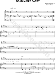 Dead man's party (live from the universal amphitheatre, halloween 1995) — oingo boingo. Oingo Boingo Dead Man S Party Sheet Music In Eb Minor Transposable Download Print Sku Mn0088007