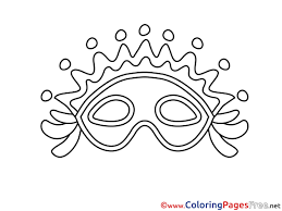 If you want to download the picture. Mask For Children Free Coloring Pages