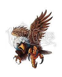 Patriotic Bald Eagle Clip Art Vector Genius Bald Eagle Art Eagle Cartoon