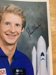 nasa steven a hawley signed photo portrait autographed
