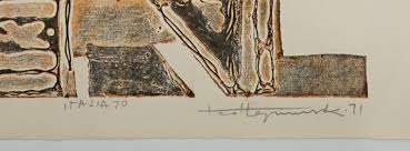 Strona główna wiadomości polska nie żyją prof. Lot Tadeusz Lapinski Color Lithograph Abstract