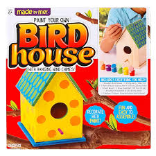 Bird House Kits For Adults Amazon Amazon Com Made By Me Bird House With Wind Chime By Horizon Group Usa Kitchen Dining Bird House Kits Wooden Bird Houses Bird House