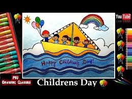 Childrens Day Drawing Drawing For Kids Easy Drawings Drawing Competition