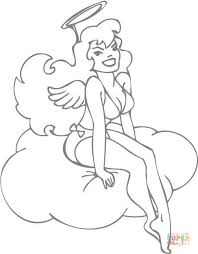 Printable coloring pages for girls for autumn. Pin Up Girl Coloring Pages Coloring Home
