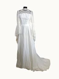 Abiti da sposa corto vintage anni '50 in rilievo senza spalline abito da cerimonia nuziale da ricevimento. Abito Da Sposa Anni 70 Con Strascico S Live In Vintage Negozio Vintage Milano