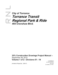 Maybe you would like to learn more about one of these? 30 Construction Drawings Project Manual City Of Torrance